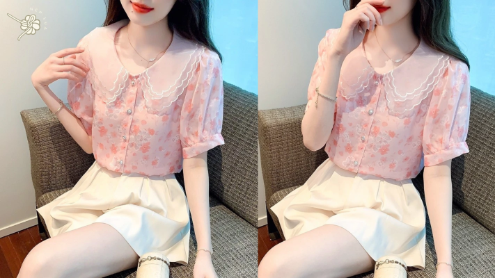 Áo kiểu voan nữ tính