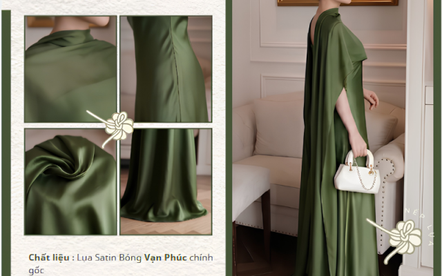 váy lụa tơ tằm hà đông