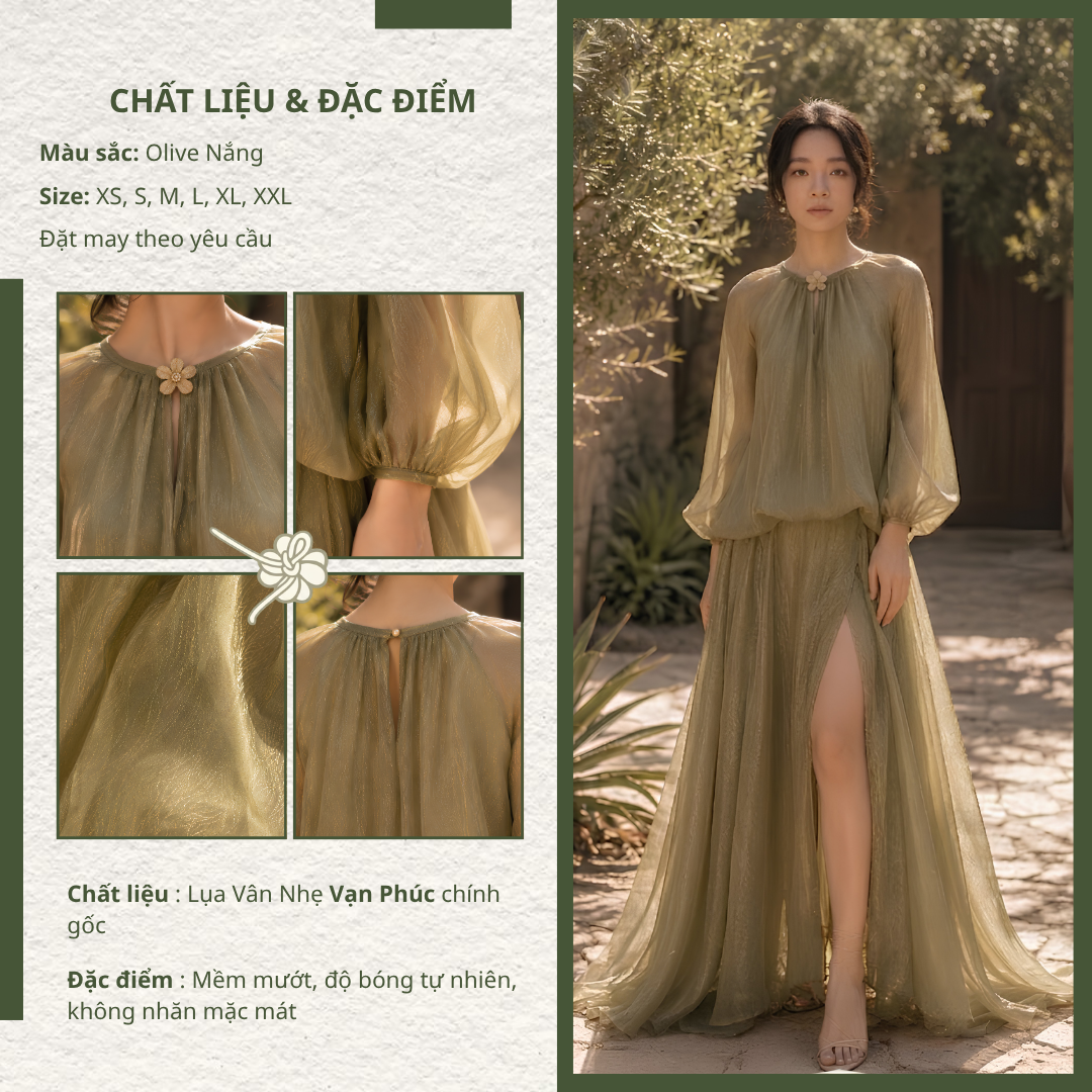 váy lụa hạ xanh
