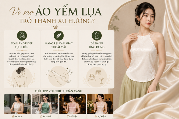 Vì sao áo yếm lụa lại trở thành xu hướng