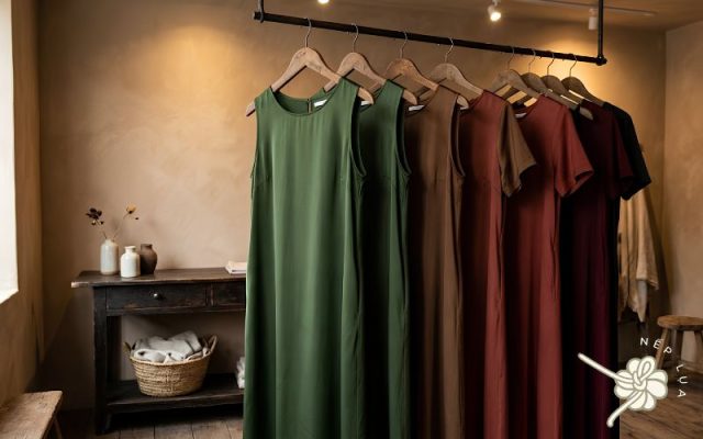 váy lụa cho người béo