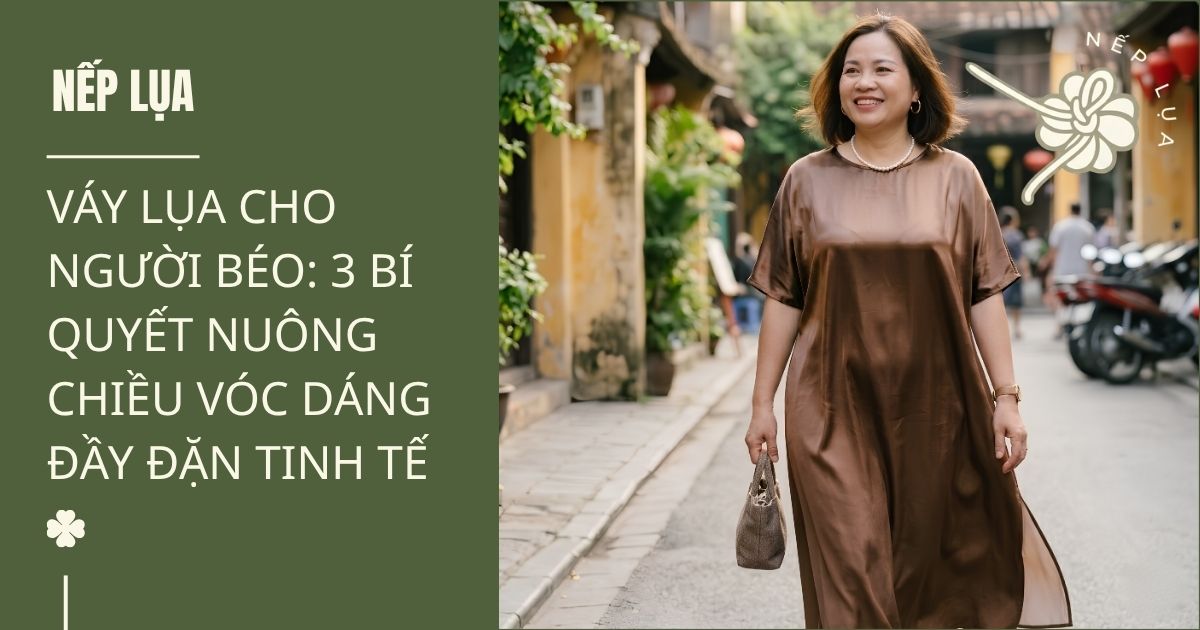 váy lụa cho người béo