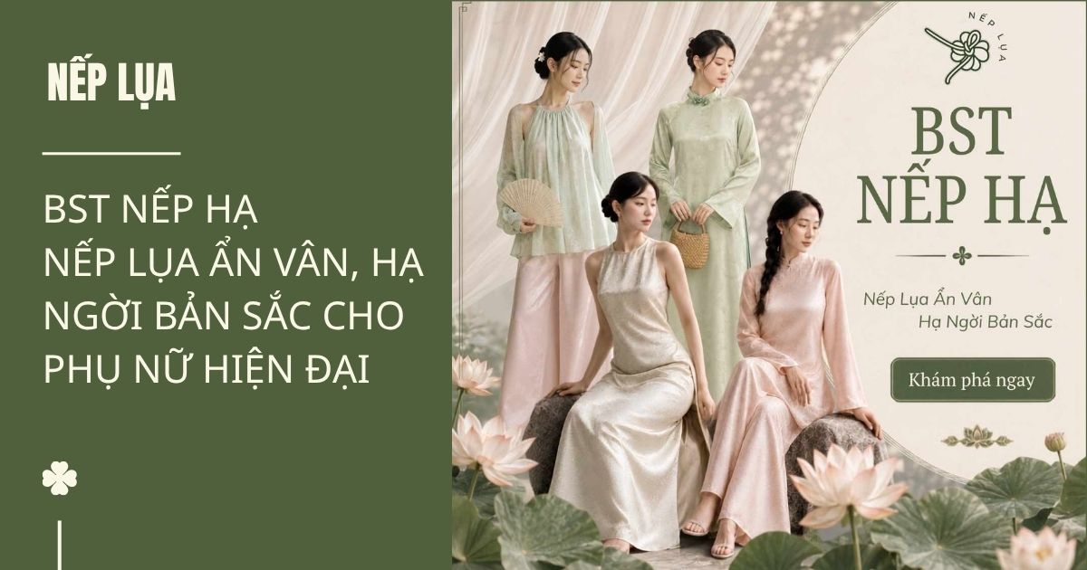 bst nếp hạ nếp lụa tôn vinh vẻ đẹp riêng của phụ nữ việt