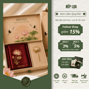 Khăn Lụa Kim Liên Quý Đô Nếp Lụa